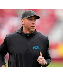 2025 Jacksonville Jaguars Coach Liam Coen Black Jacket For Woman