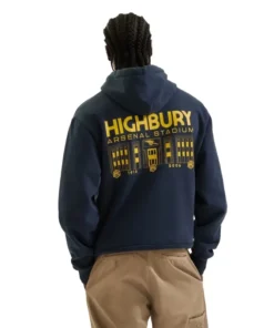 Arsenal Classics Navy East Stand Hoodie For Woman