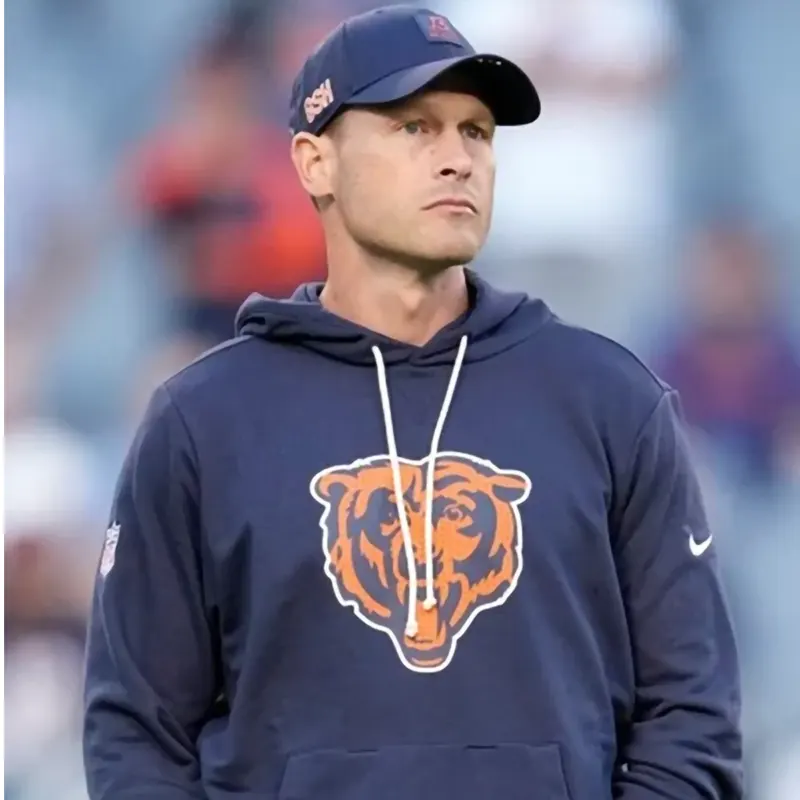 Ben Johnson Chicago Bears 2025 Sideline Hoodie For Man