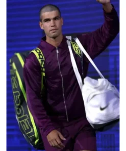 Carlos Alcaraz Six Kings Slam 2025 Purple Jacket For Man