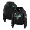 Erin Andrews Philadelphia Eagles Black Quarter-Zip Hoodie