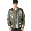 LA Dodgers MLB X Alpha Green Bomber Jacket