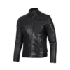 Men’s Black Cafe Racer Jacket
