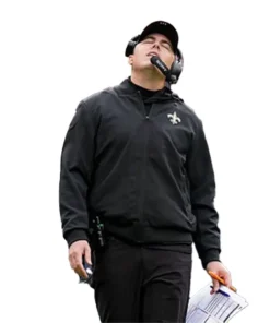 New Orleans Saints 2025 Coach Kellen Moore Black Jacket