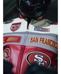 San Francisco 49ers Moto Jacket new