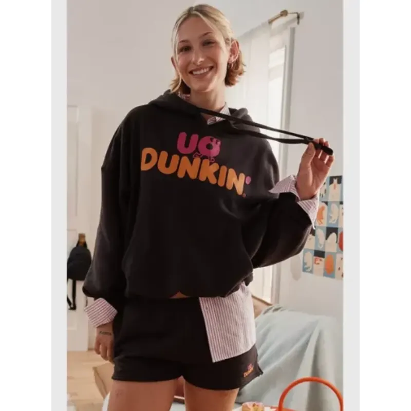 UO x Dunkin Graphic Bubble Hoodie For Woman