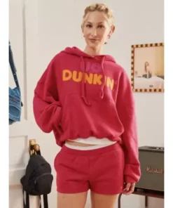 UO x Dunkin Graphic Bubble Hoodie For woman In Black