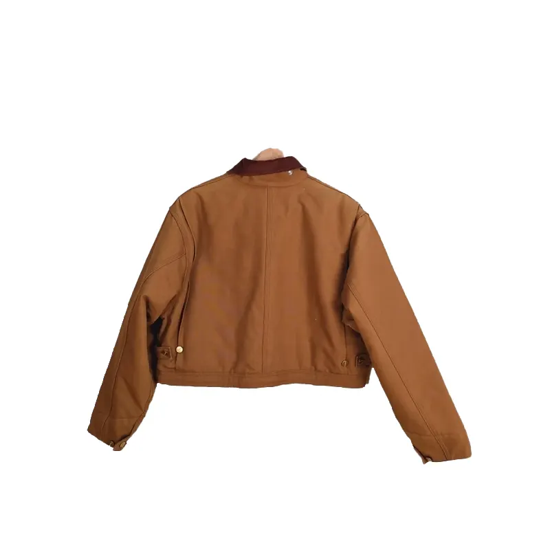 Vintage Carhartt x NY Yankees Crop Jacket For Woman Brown