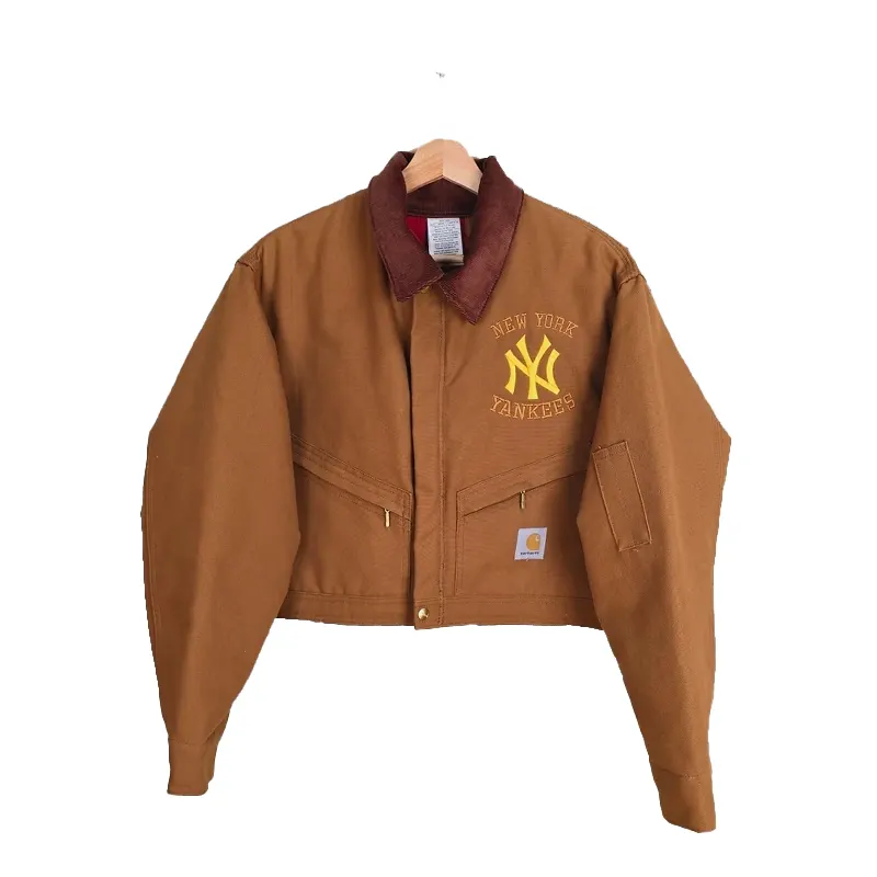 Vintage Carhartt x NY Yankees Crop Jacket Pink