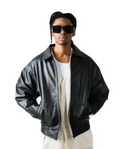 Mens 90’s Oversized Leather Jacket